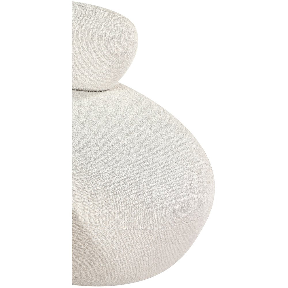 Venti Cream Boucle Fabric Chair