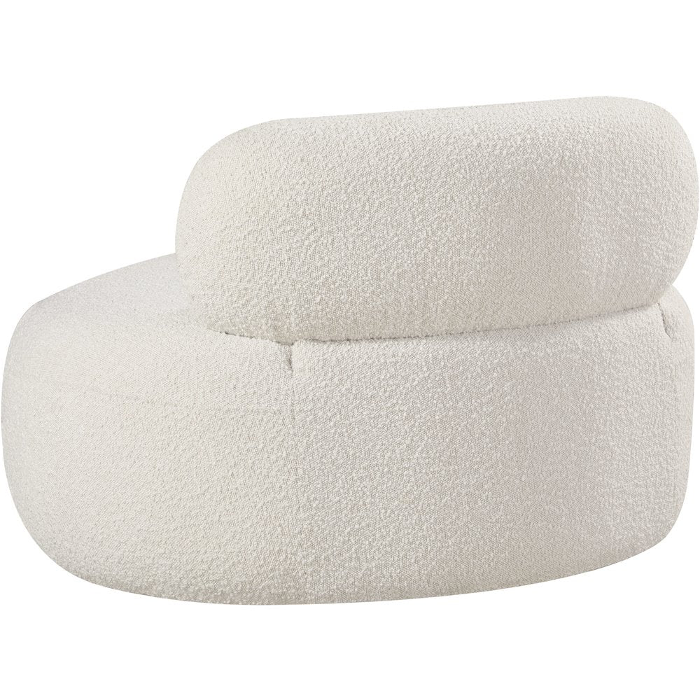Venti Cream Boucle Fabric Chair