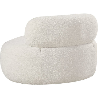Venti Cream Boucle Fabric Chair
