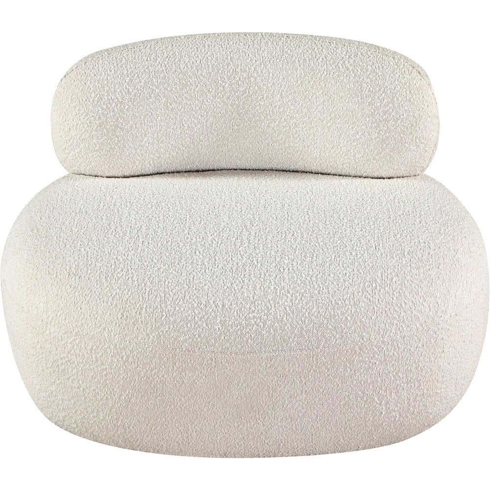 Venti Cream Boucle Fabric Chair