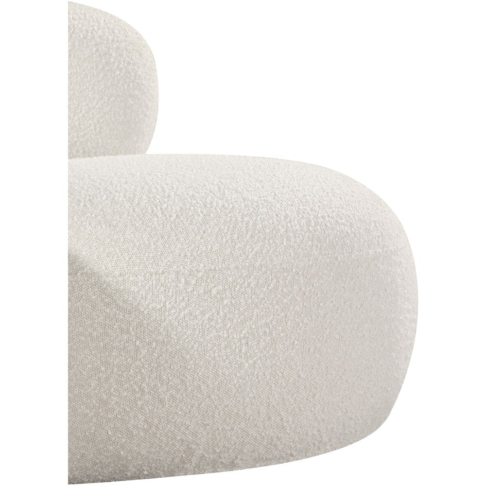 Venti Cream Boucle Fabric Chair