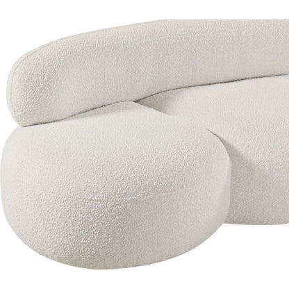 Venti Cream Boucle Fabric Sofa