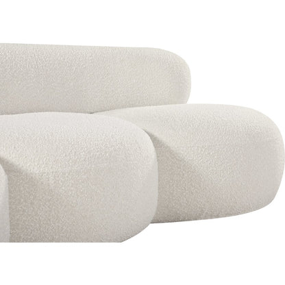 Venti Cream Boucle Fabric Sofa