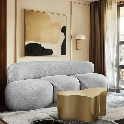 Venti Grey Boucle Fabric Sofa