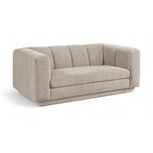 Modari 70.25" Beige Fabric Upholstered Loveseat