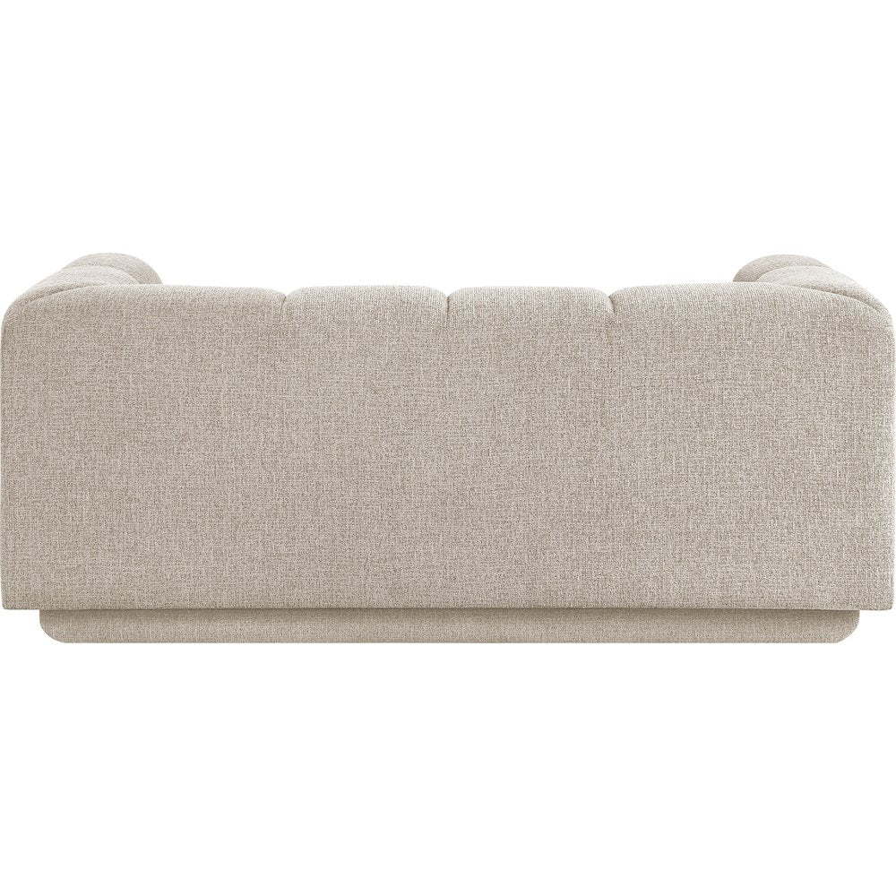 Modari 70.25" Beige Fabric Upholstered Loveseat