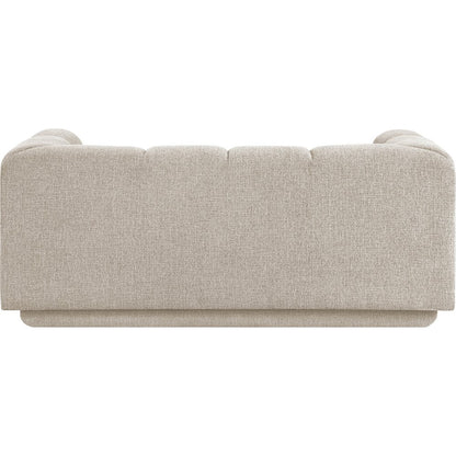 Modari 70.25" Beige Fabric Upholstered Loveseat