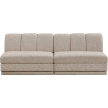 Modari Beige Fabric Upholstered 2pc. Modular Sofa