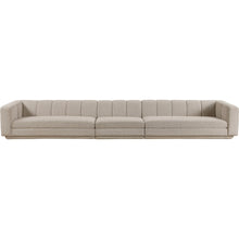 Modari Beige Fabric Upholstered 3pc. Modular Sofa