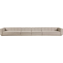 Modari Beige Fabric Upholstered 4pc. Modular Sofa