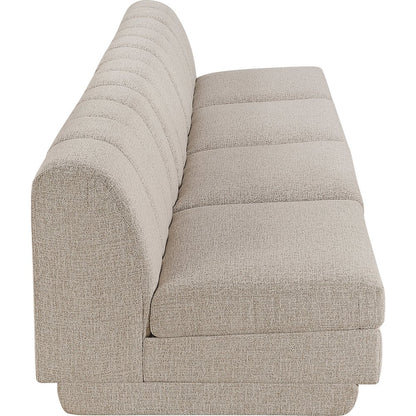 Modari Beige Fabric Upholstered 4pc. Modular Sofa
