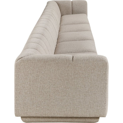 Modari Beige Fabric Upholstered 5pc. Modular Sofa