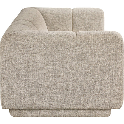 Modari 95" Beige Fabric Upholstered Sofa