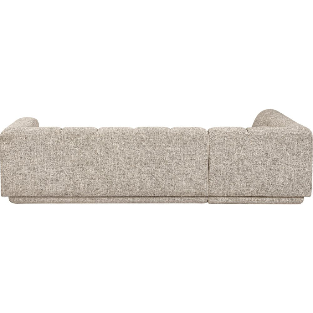 Modari Beige Fabric Upholstered 2pc. Modular Sectional