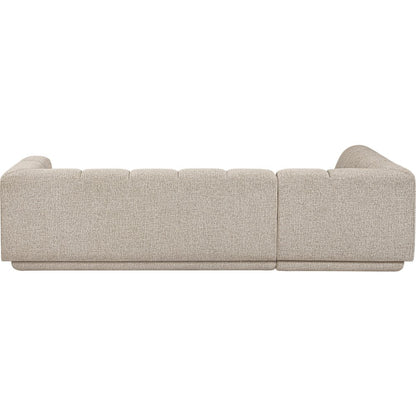 Modari Beige Fabric Upholstered 2pc. Modular Sectional