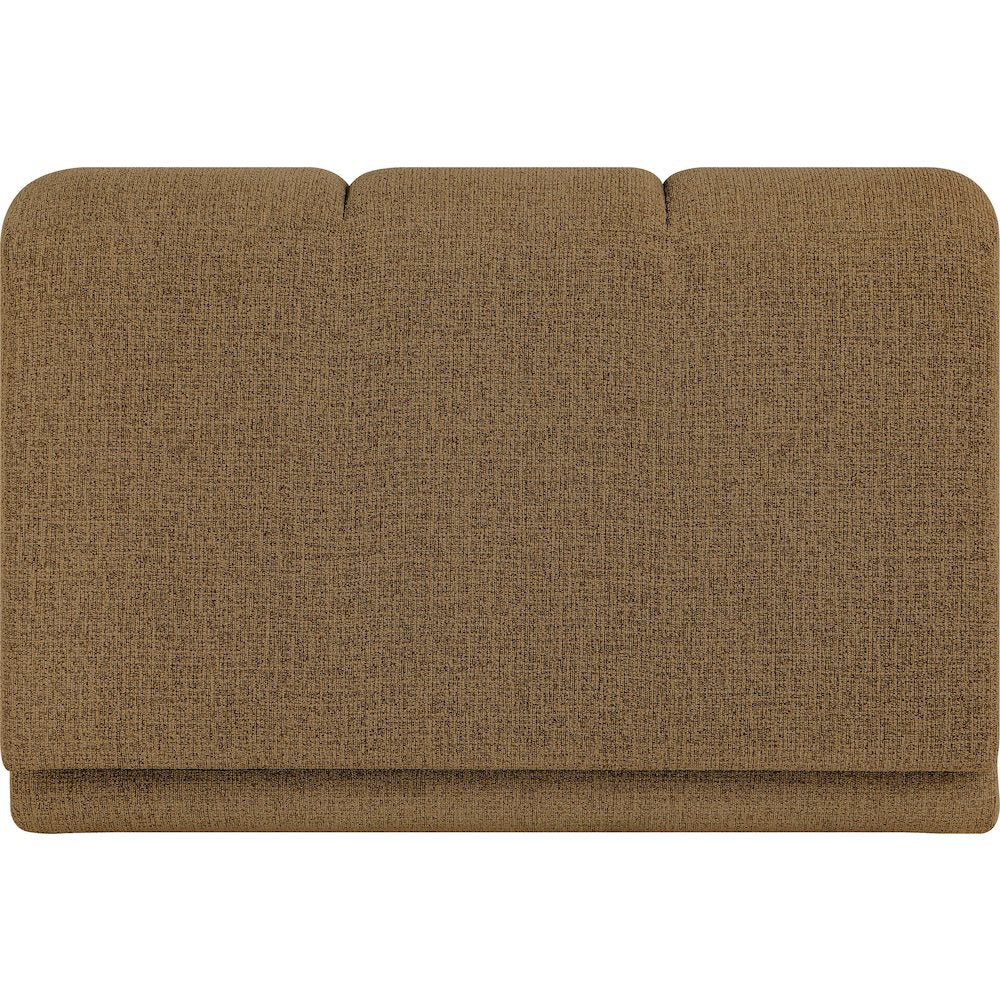 Modari Brown Fabric Upholstered Armless Chair