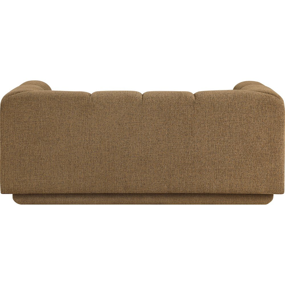 Modari 70.25" Brown Fabric Upholstered Loveseat