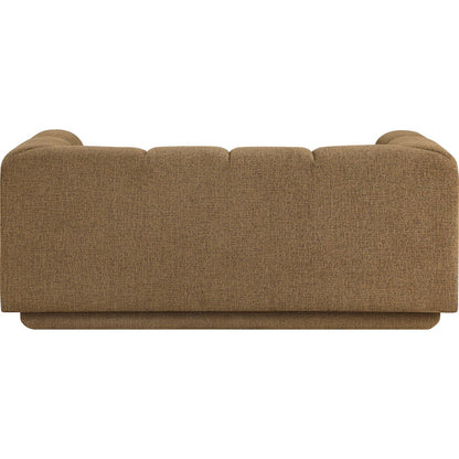 Modari 70.25" Brown Fabric Upholstered Loveseat