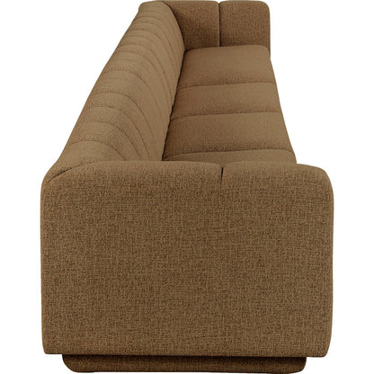 Modari Brown Fabric Upholstered 4pc. Modular Sofa