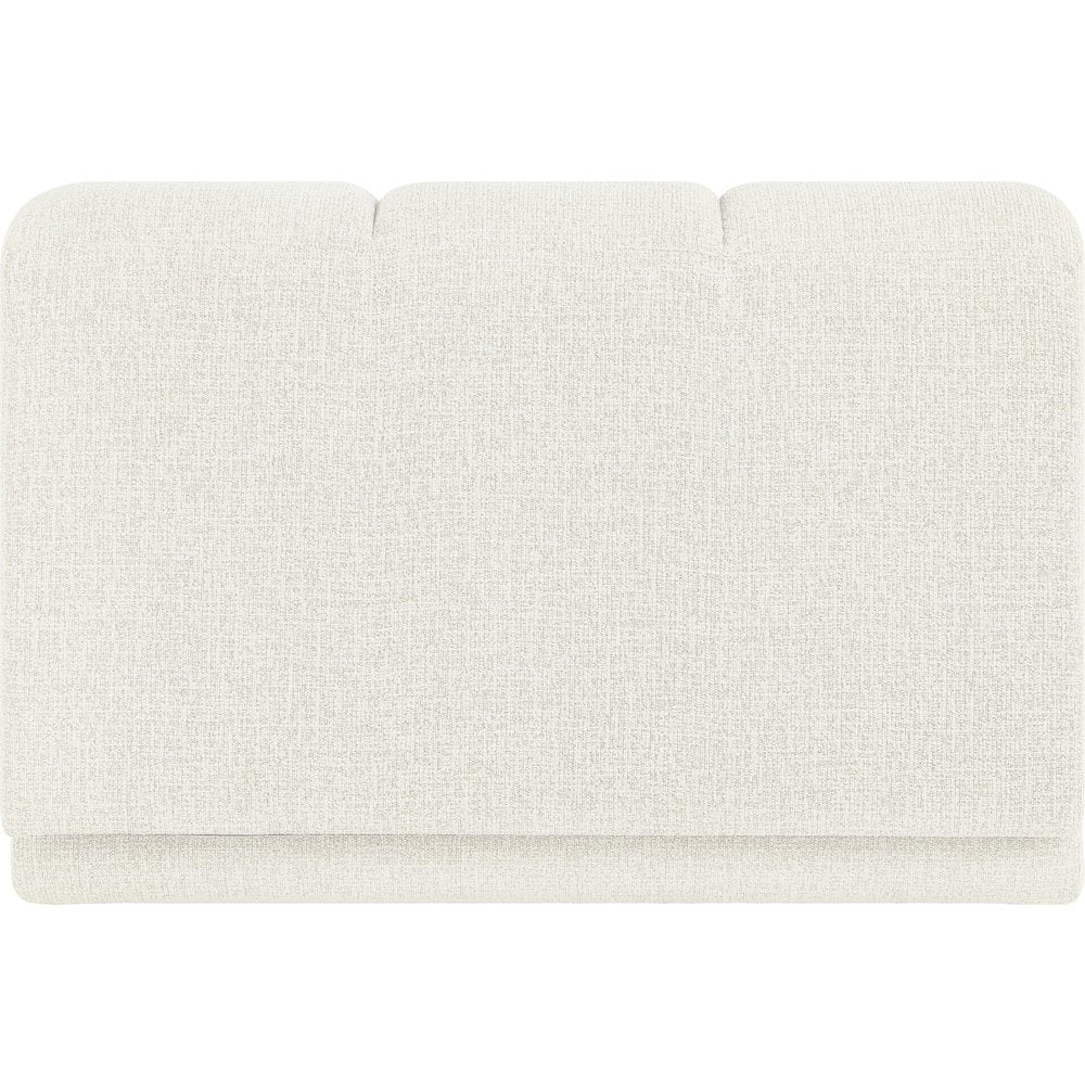 Modari Cream Fabric Upholstered Armless Chair
