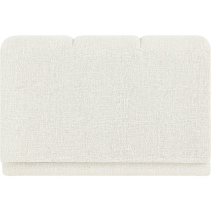 Modari Cream Fabric Upholstered Armless Chair