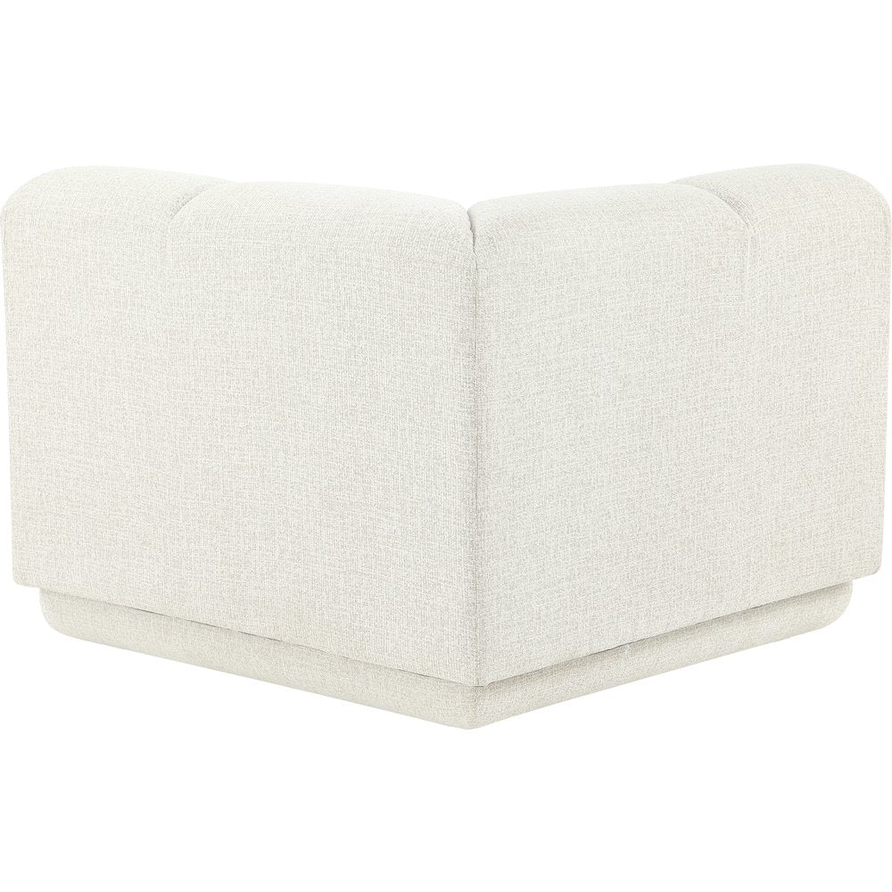 Modari Cream Fabric Upholstered Corner Chair
