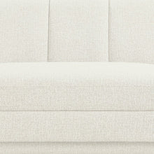 Modari 70.25" Cream Fabric Upholstered Loveseat