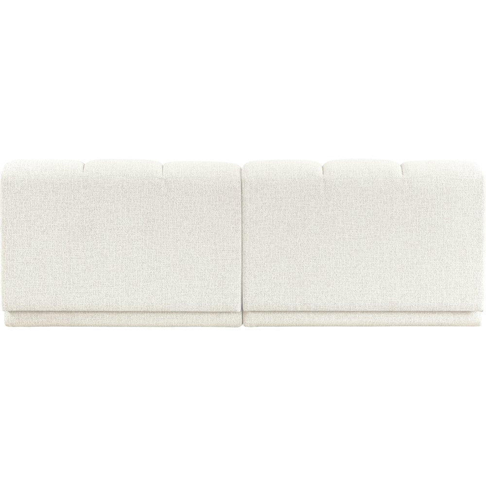 Modari Cream Fabric Upholstered 2pc. Modular Sofa