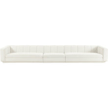 Modari Cream Fabric Upholstered 3pc. Modular Sofa