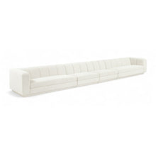Modari Cream Fabric Upholstered 4pc. Modular Sofa