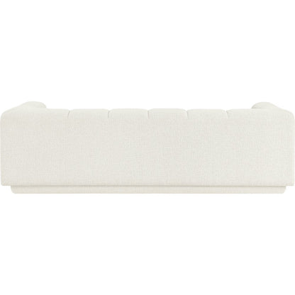 Modari 95" Cream Fabric Upholstered Sofa