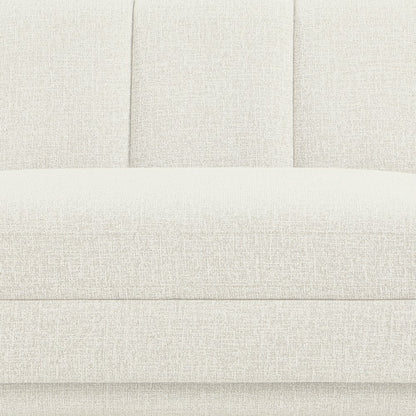 Modari 95" Cream Fabric Upholstered Sofa
