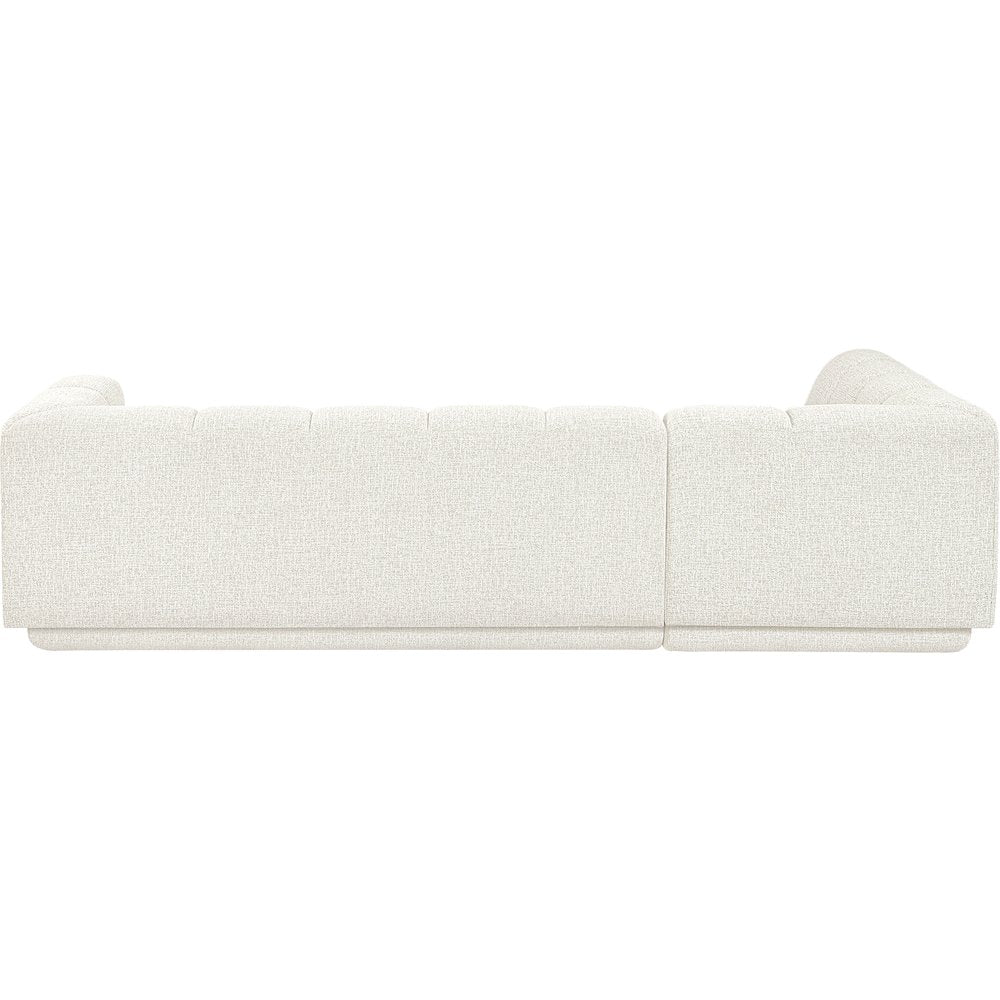 Modari Cream Fabric Upholstered 2pc. Modular Sectional