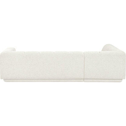 Modari Cream Fabric Upholstered 2pc. Modular Sectional
