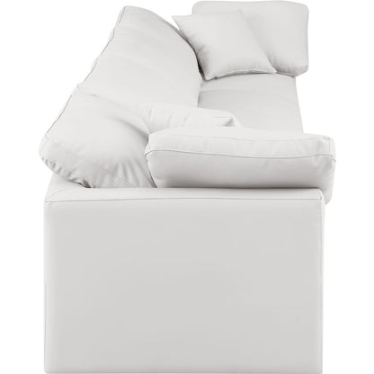 Indulge Cream Vegan Leather Modular Sofa