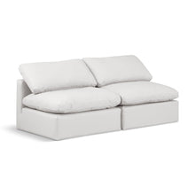 Indulge Cream Vegan Leather Modular Sofa