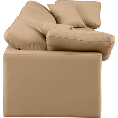 Indulge Tan Vegan Leather Modular Sofa