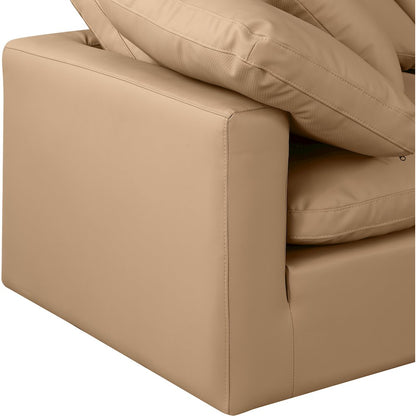 Indulge Tan Vegan Leather Modular Sofa