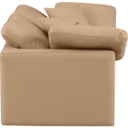 Indulge Tan Vegan Leather Modular Sofa