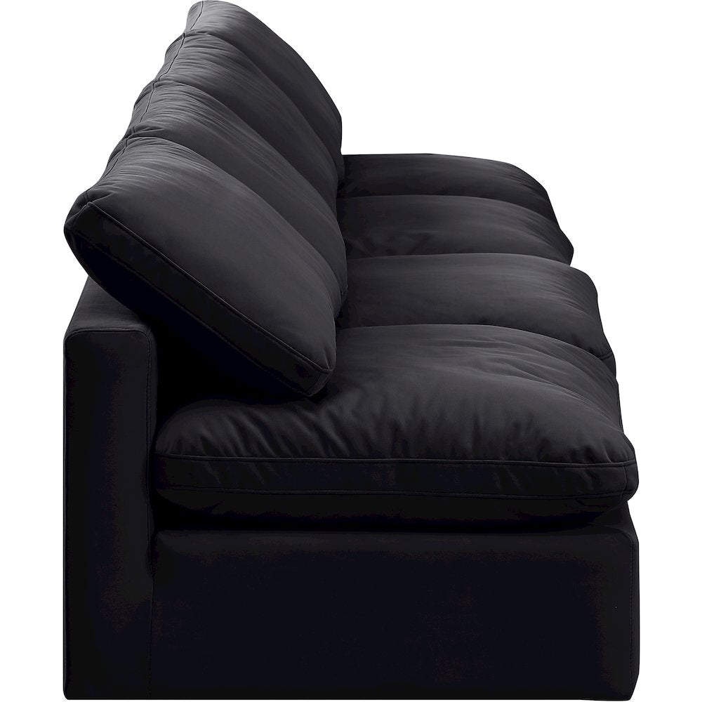 Indulge Black Velvet Modular Sofa