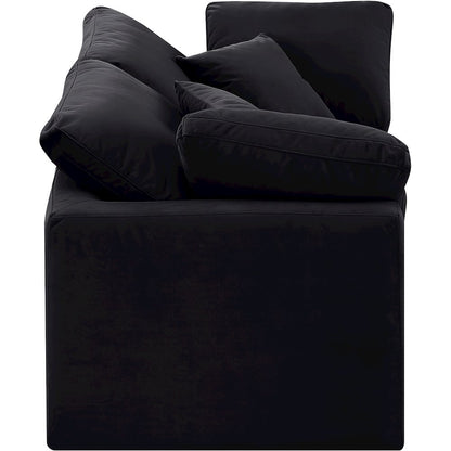 Indulge Black Velvet Modular Sofa