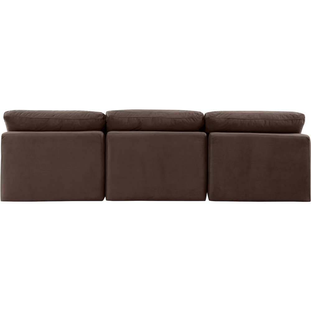 Indulge Brown Velvet Modular Sofa
