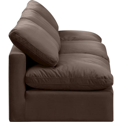 Indulge Brown Velvet Modular Sofa