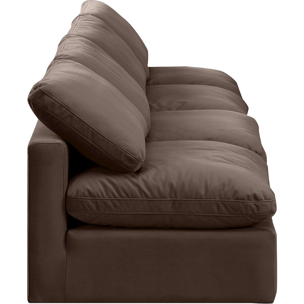 Indulge Brown Velvet Modular Sofa
