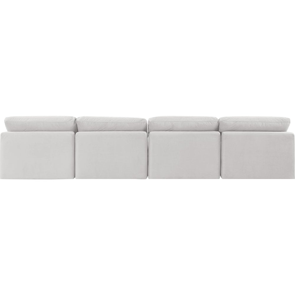 Indulge Cream Velvet Modular Sofa