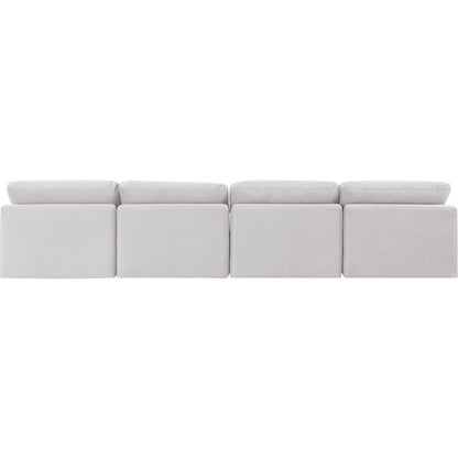 Indulge Cream Velvet Modular Sofa