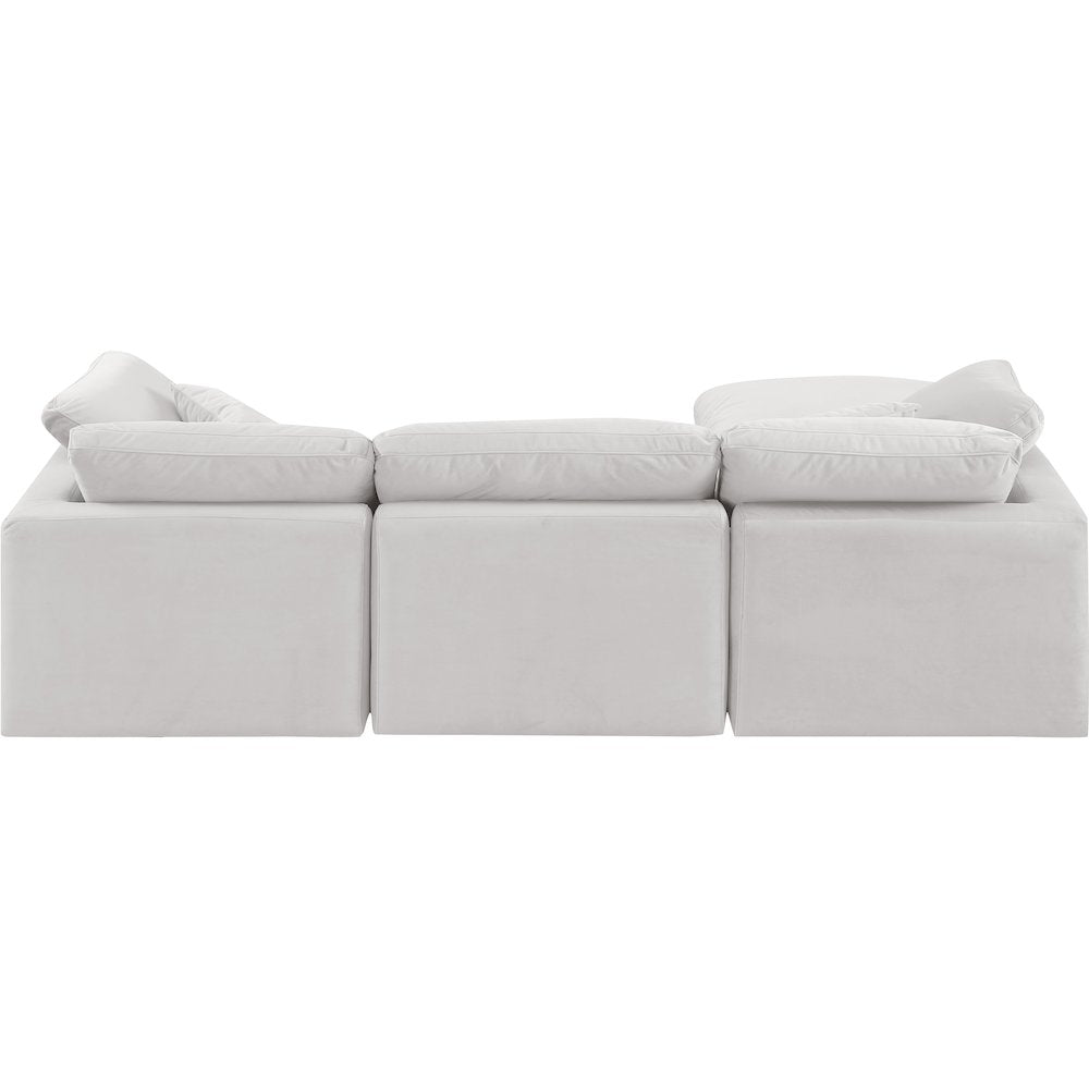Indulge Cream Velvet Modular Sectional