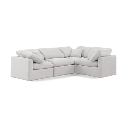 Indulge Cream Velvet Modular Sectional