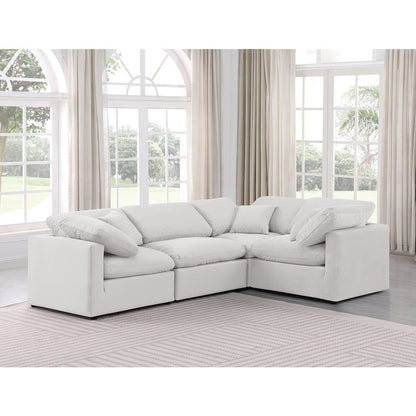 Indulge Cream Velvet Modular Sectional
