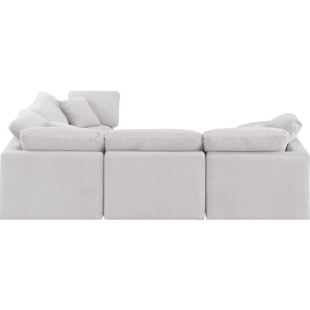 Indulge Cream Velvet Modular Sectional